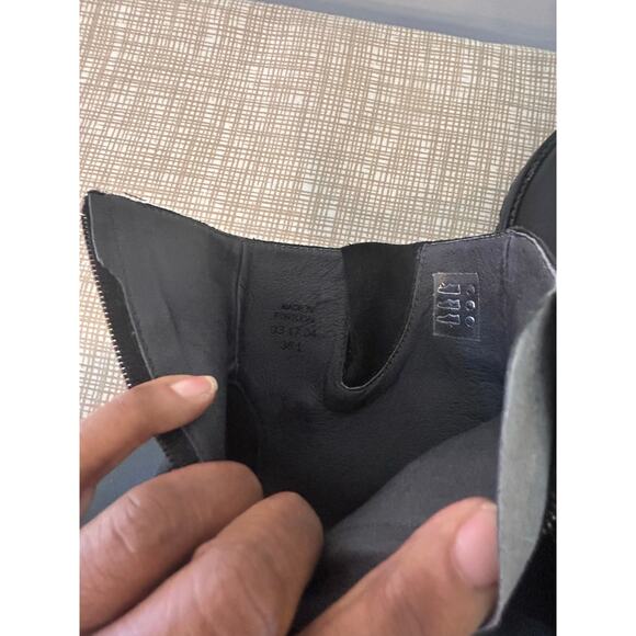 Birkenstock Stowe Black Leather Moto Boots –Women’s 7 / EU 38 – Made in Portugal - Picture 6 of 7